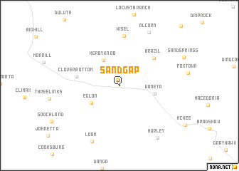 map of Sandgap