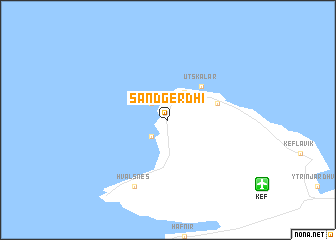 map of Sandgerði