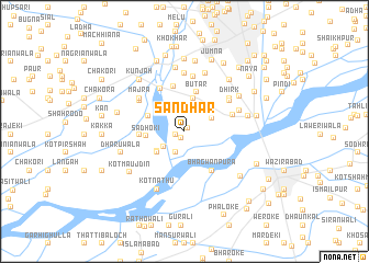 map of Sandhār