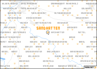 map of Sandhatten