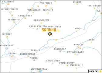 map of Sand Hill