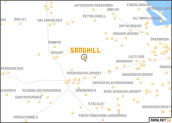 map of Sand Hill