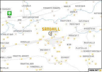 map of Sand Hill