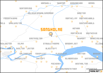 map of Sandholme