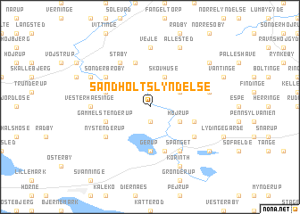 map of Sandholts-Lyndelse
