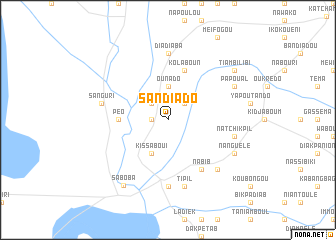 map of Sandiado