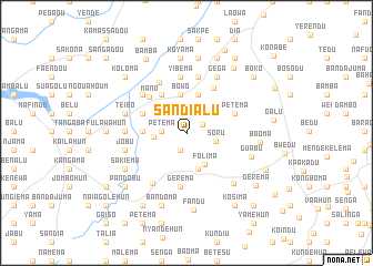 map of Sandialu