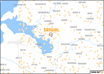 map of Sandiāl