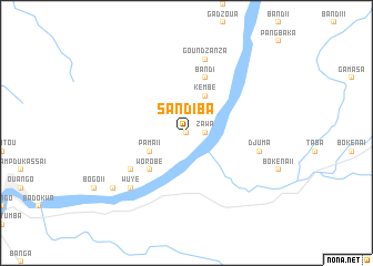map of Sandiba