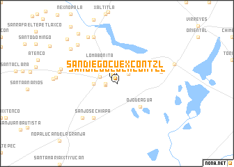 map of San Diego Cuexcontzl