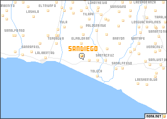 map of San Diego