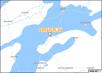 map of Sandigalou