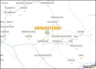 map of Sandiko Téman