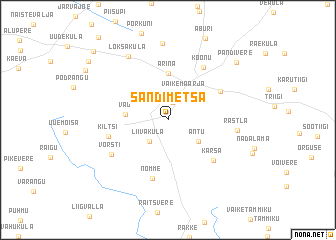 map of Sandimetsa