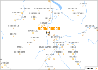 map of Sandinogan