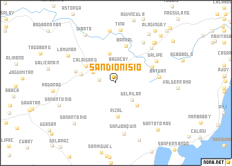 map of San Dionisio