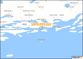 map of Sandnäsudd