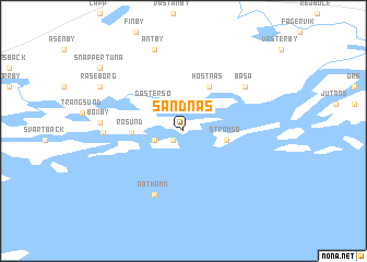 map of Sandnäs