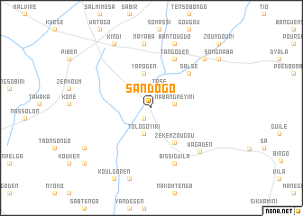 map of Sandogo