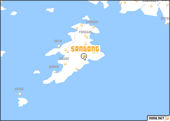 map of Sandong