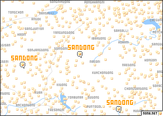 map of San-dong