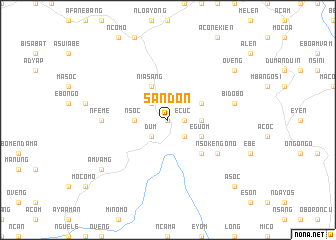 map of Sandon