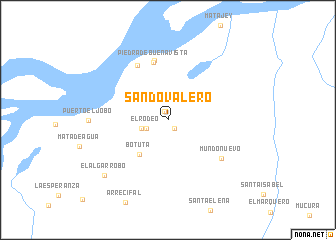 map of Sandovalero