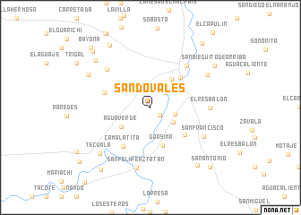 map of Sandovales