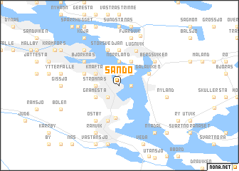 map of Sandö