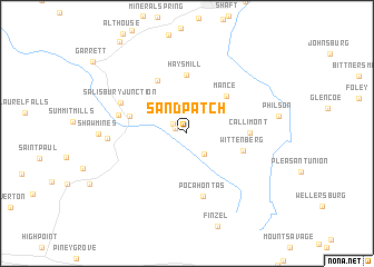 map of Sand Patch