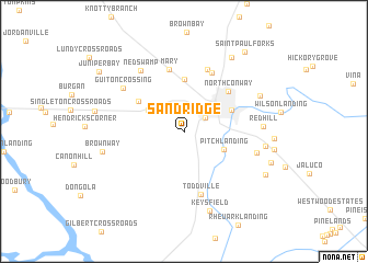 map of Sand Ridge