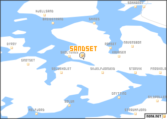 map of Sandset
