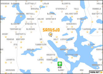 map of Sandsjö