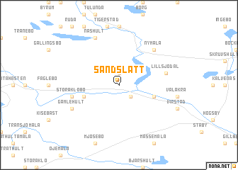map of Sandslätt