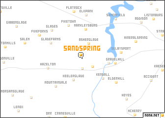 map of Sand Spring
