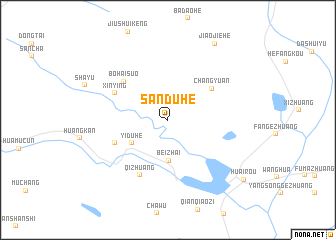map of Sanduhe