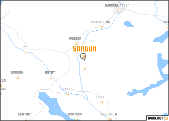 map of Sandum