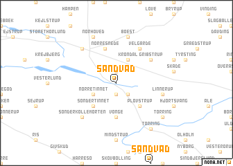 map of Sandvad