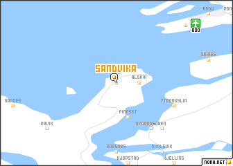 map of Sandvika