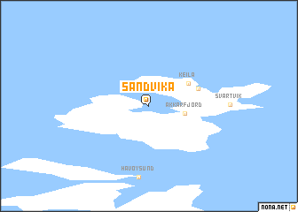 map of Sandvika