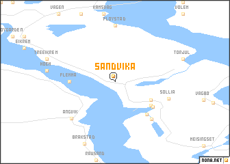 map of Sandvika