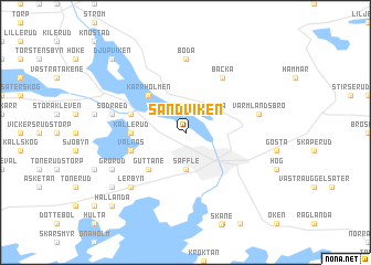 map of Sandviken