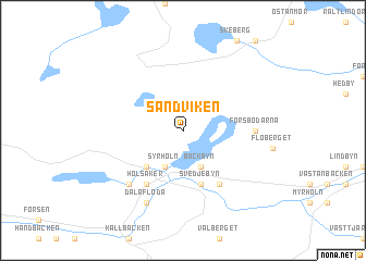 map of Sandviken