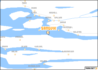 map of Sandvik