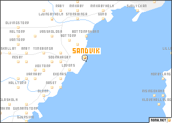 map of Sandvik