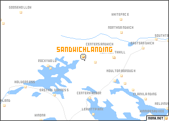 map of Sandwich Landing