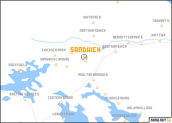 map of Sandwich