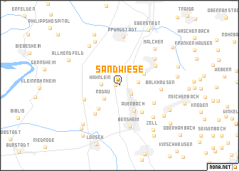 map of Sandwiese