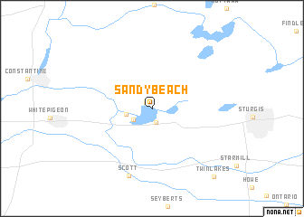 map of Sandy Beach