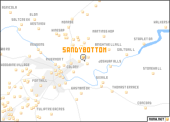 map of Sandy Bottom